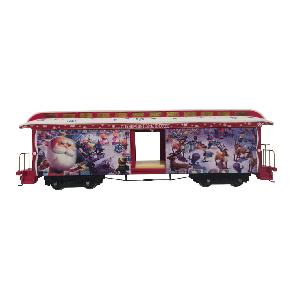 Hawthorne Rudolph Christmas Town Express Train Night Before baggage Car